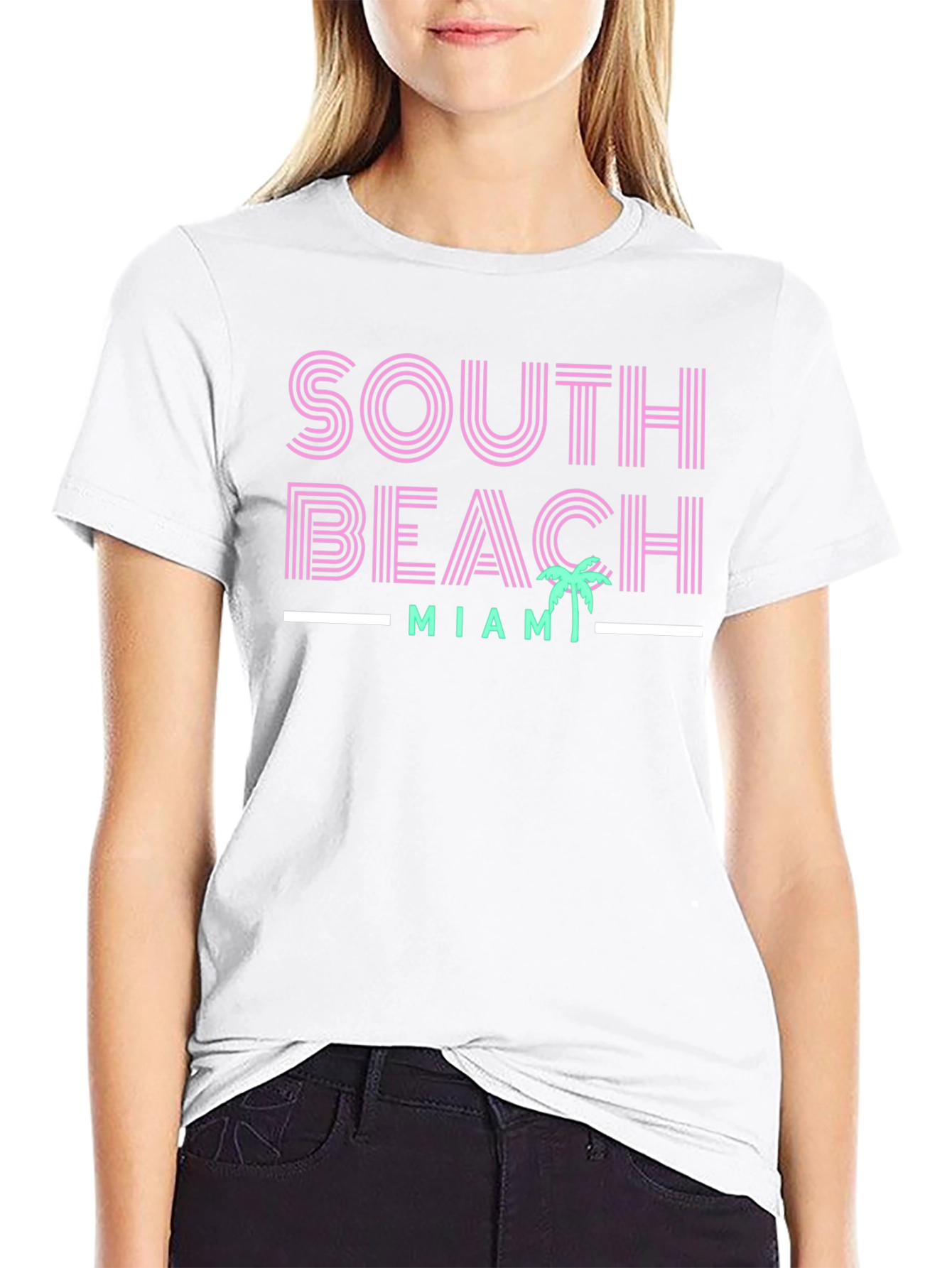 South Beach Miami Graphic Tee - Stylish Comfort