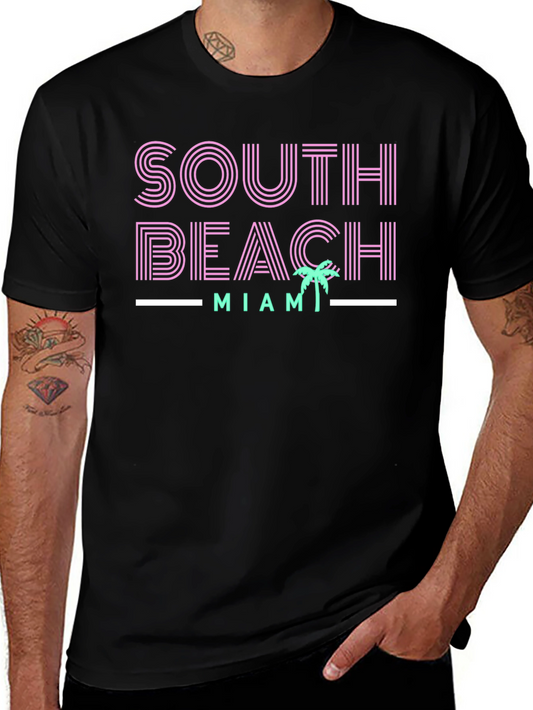 South Beach Miami Graphic Tee - Stylish Comfort