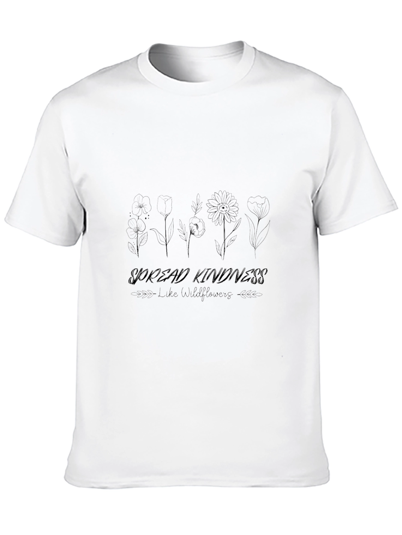 Spread Kindness Wildflower Graphic T-Shirt