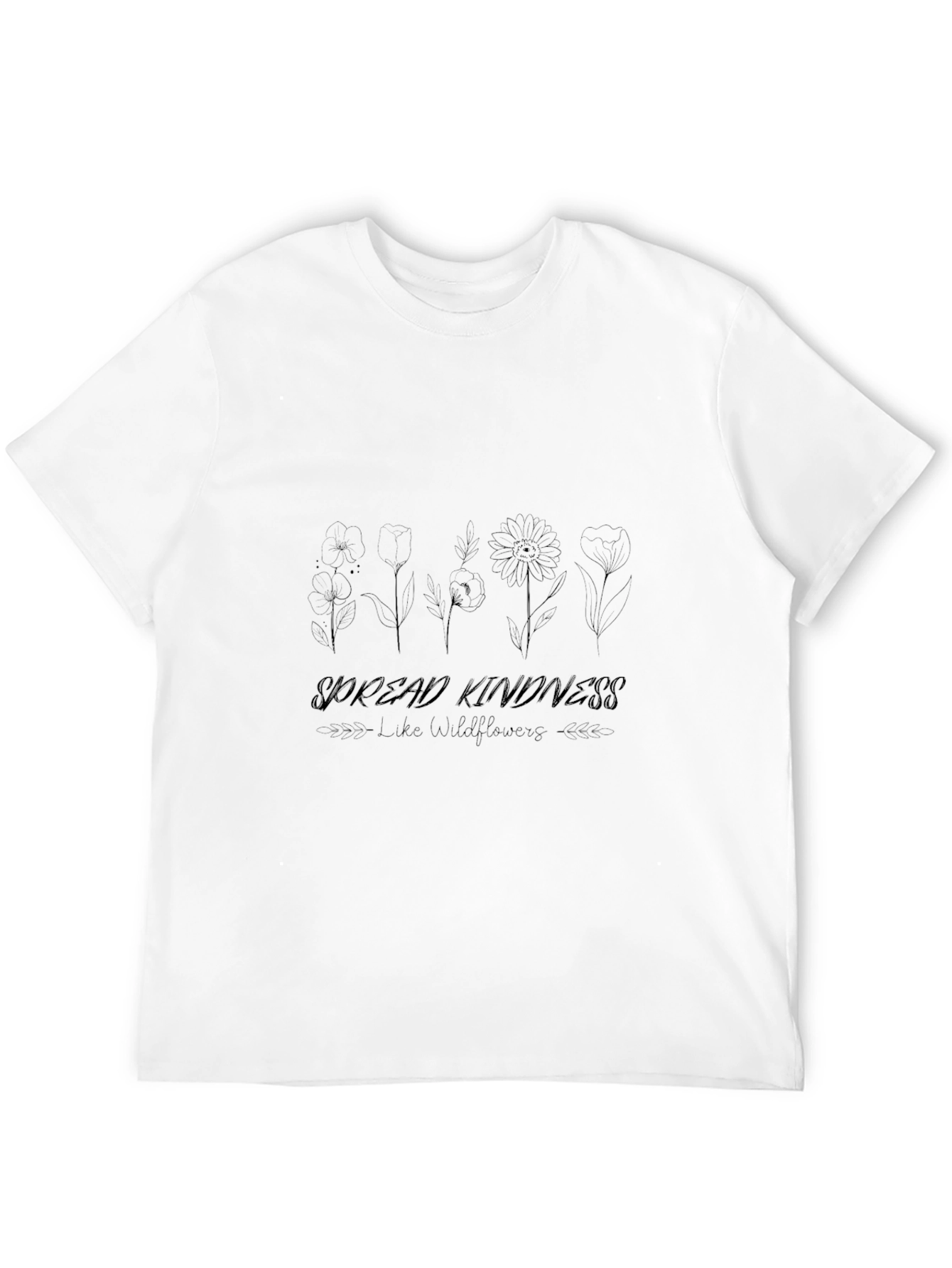 Spread Kindness Wildflower Graphic T-Shirt