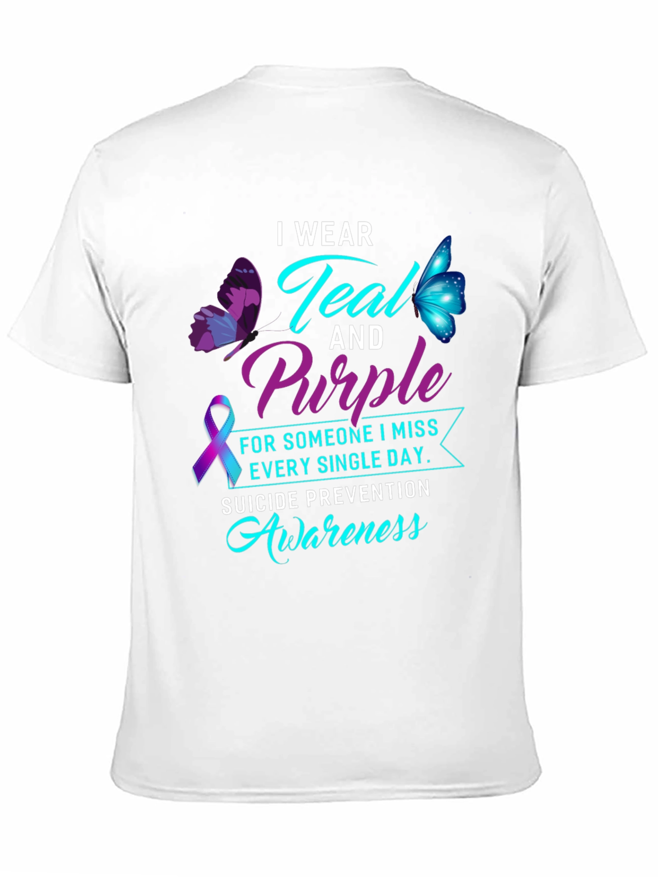 Teal & Purple Suicide Awareness Graphic Tee
