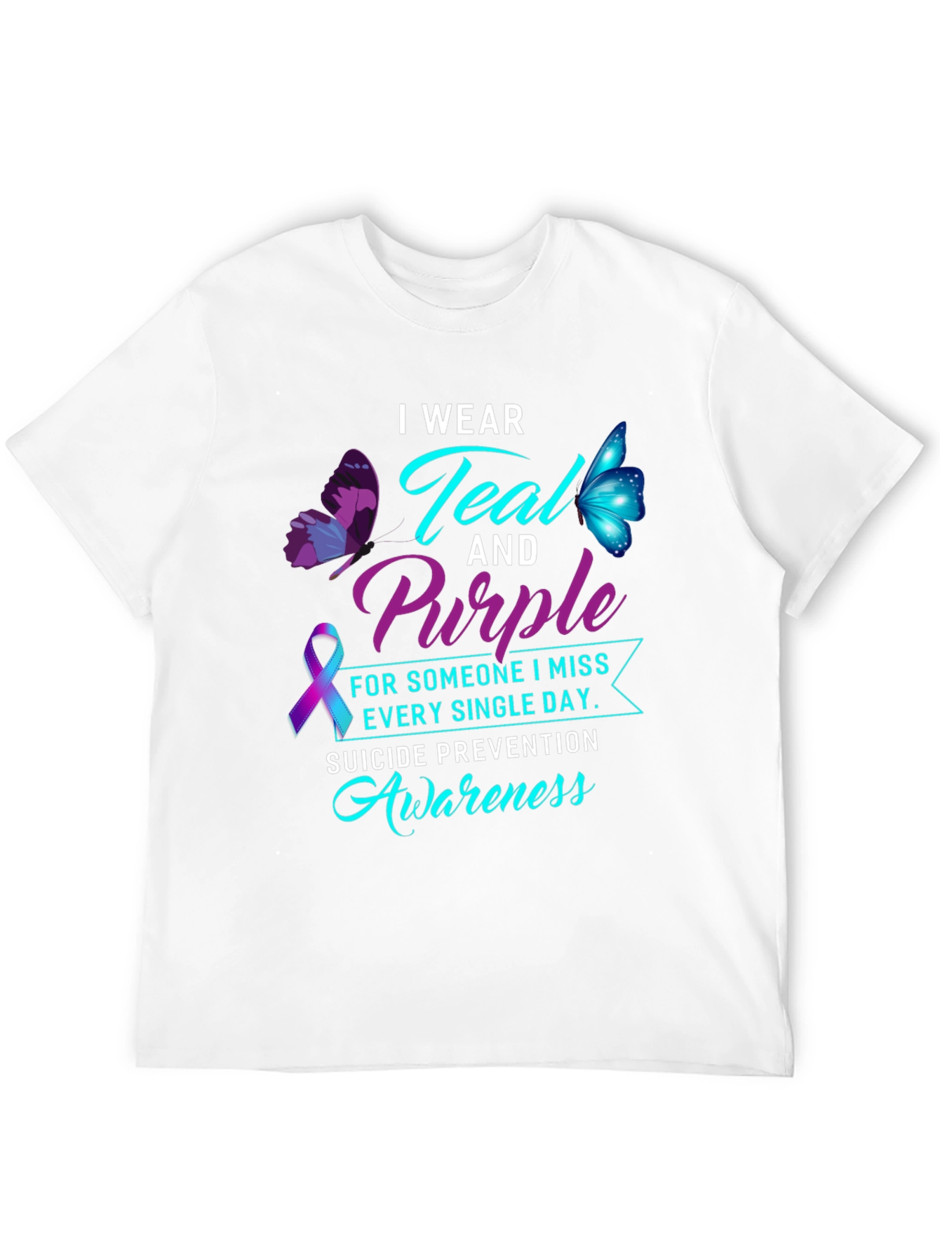 Teal & Purple Suicide Awareness Graphic Tee