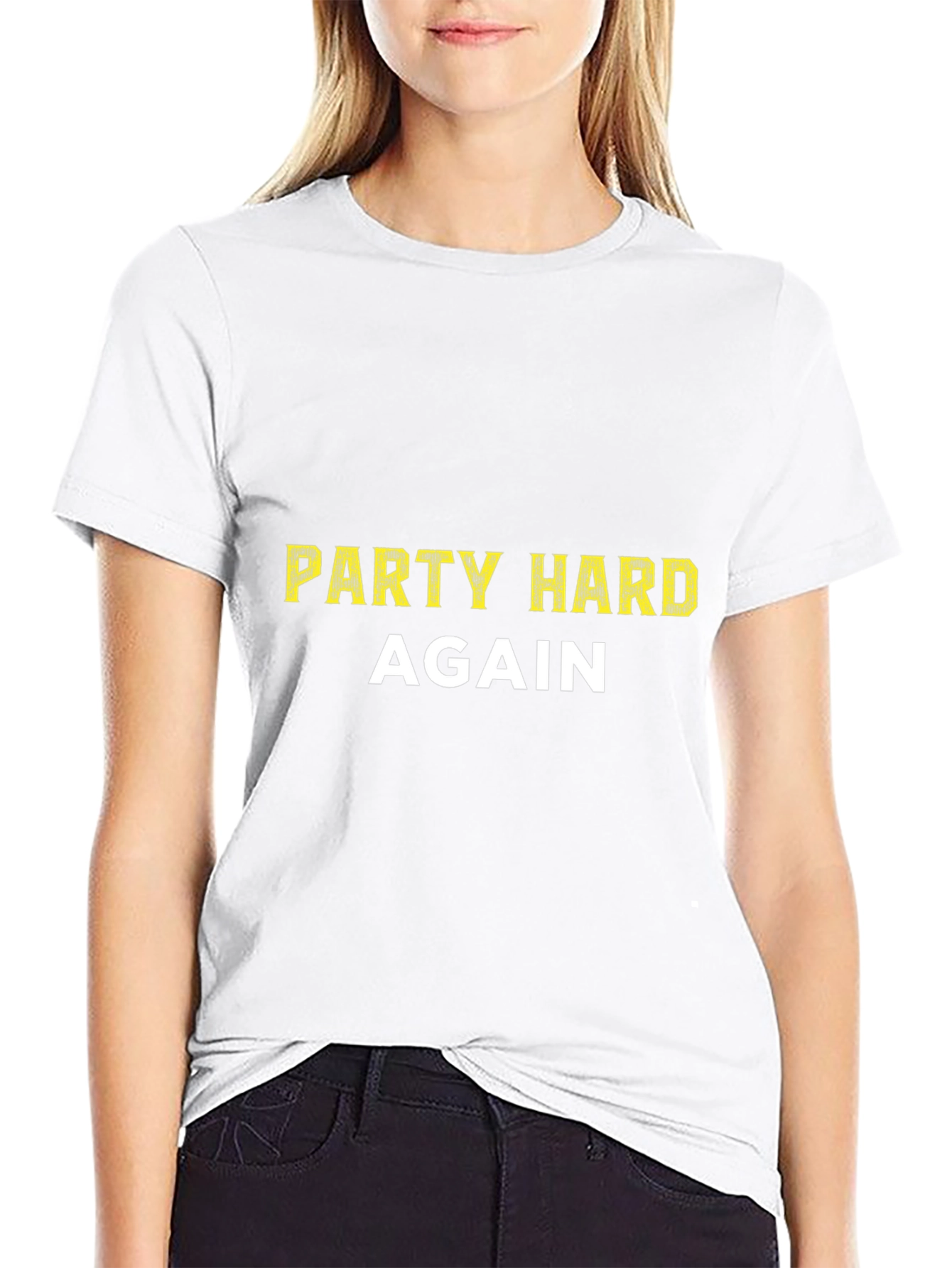Party Hard Again Black Tee