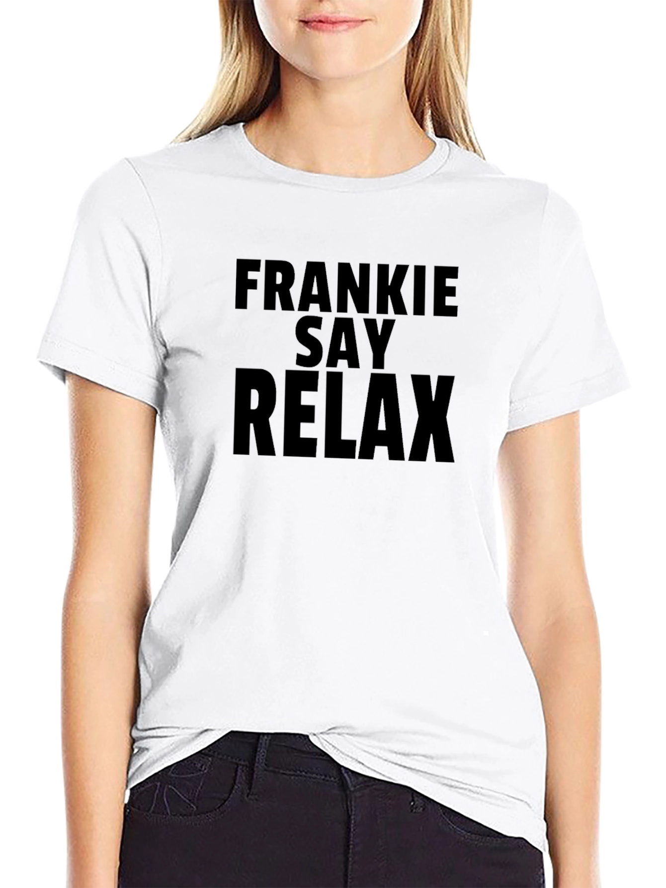 Frankie Say Relax Graphic Tee - Black