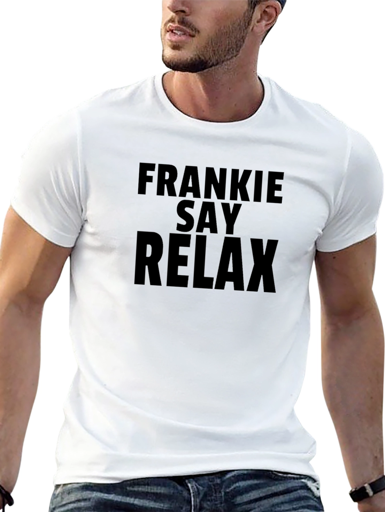 Frankie Say Relax Graphic Tee - Black