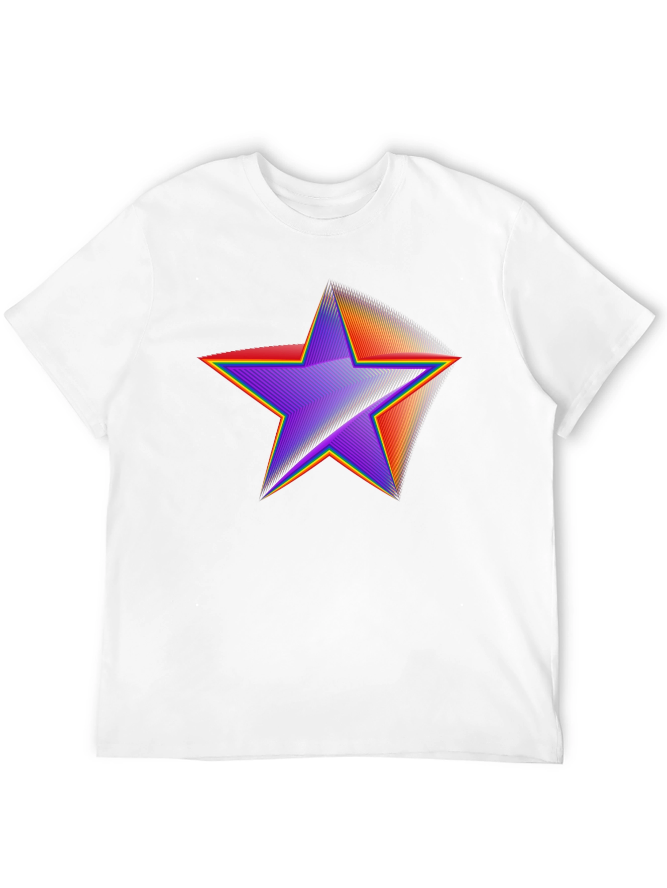 Retro Star Graphic Tee - Black Cotton Blend