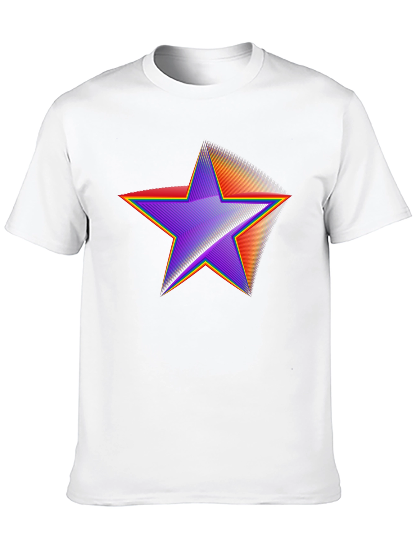 Retro Star Graphic Tee - Black Cotton Blend