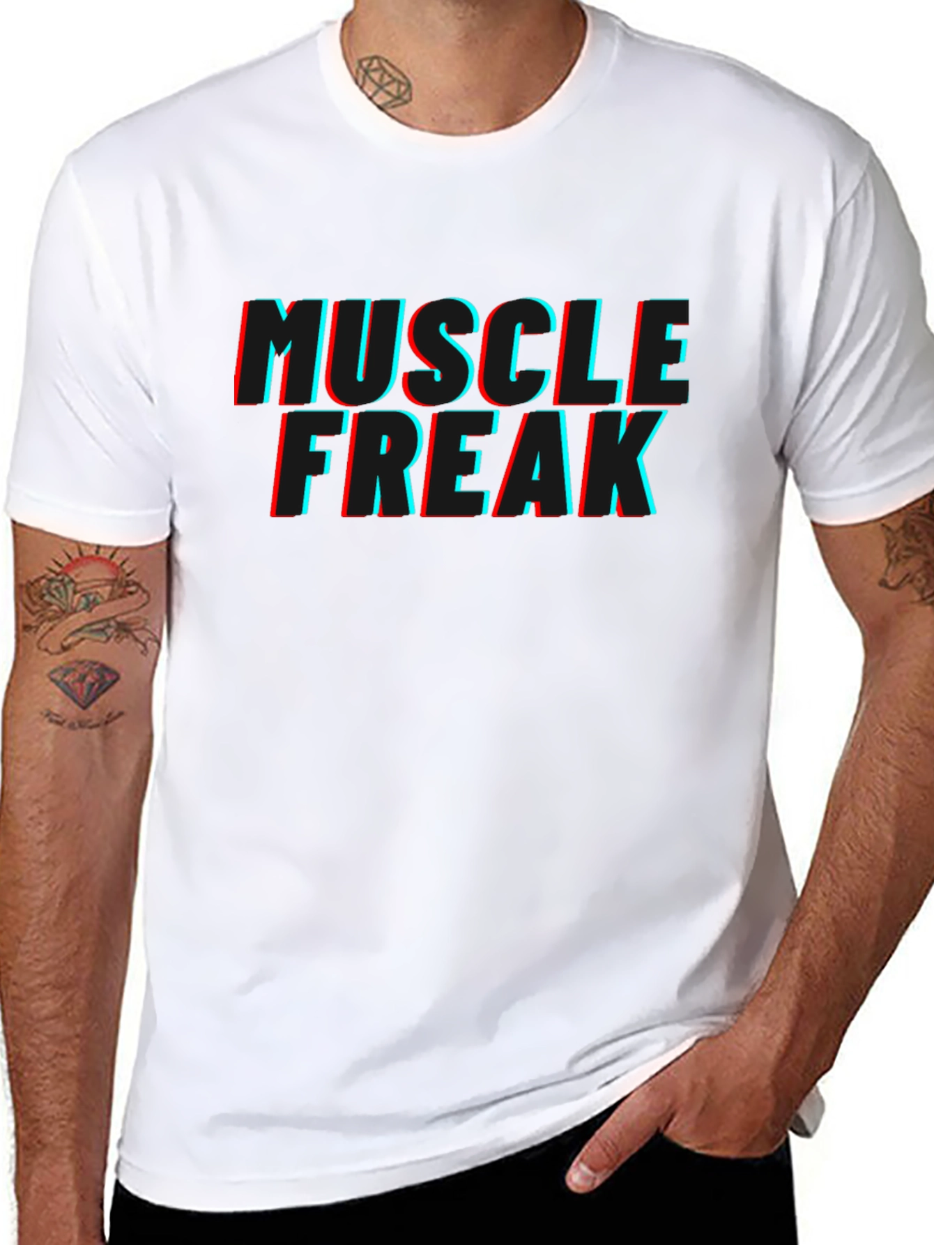 Muscle Freak Graphic Tee - Black