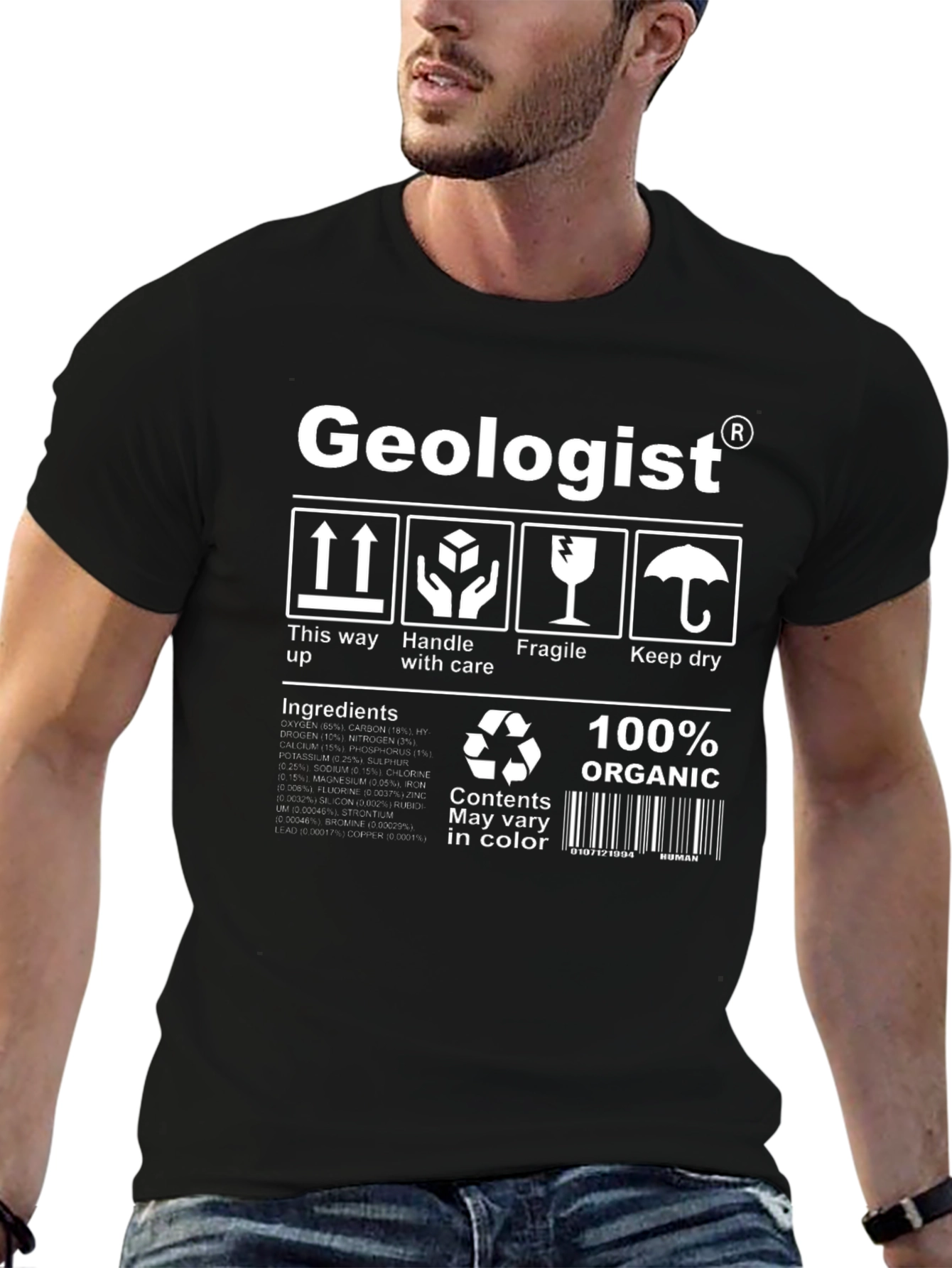Geologist Organic Cotton T-Shirt - Funny Science Tee