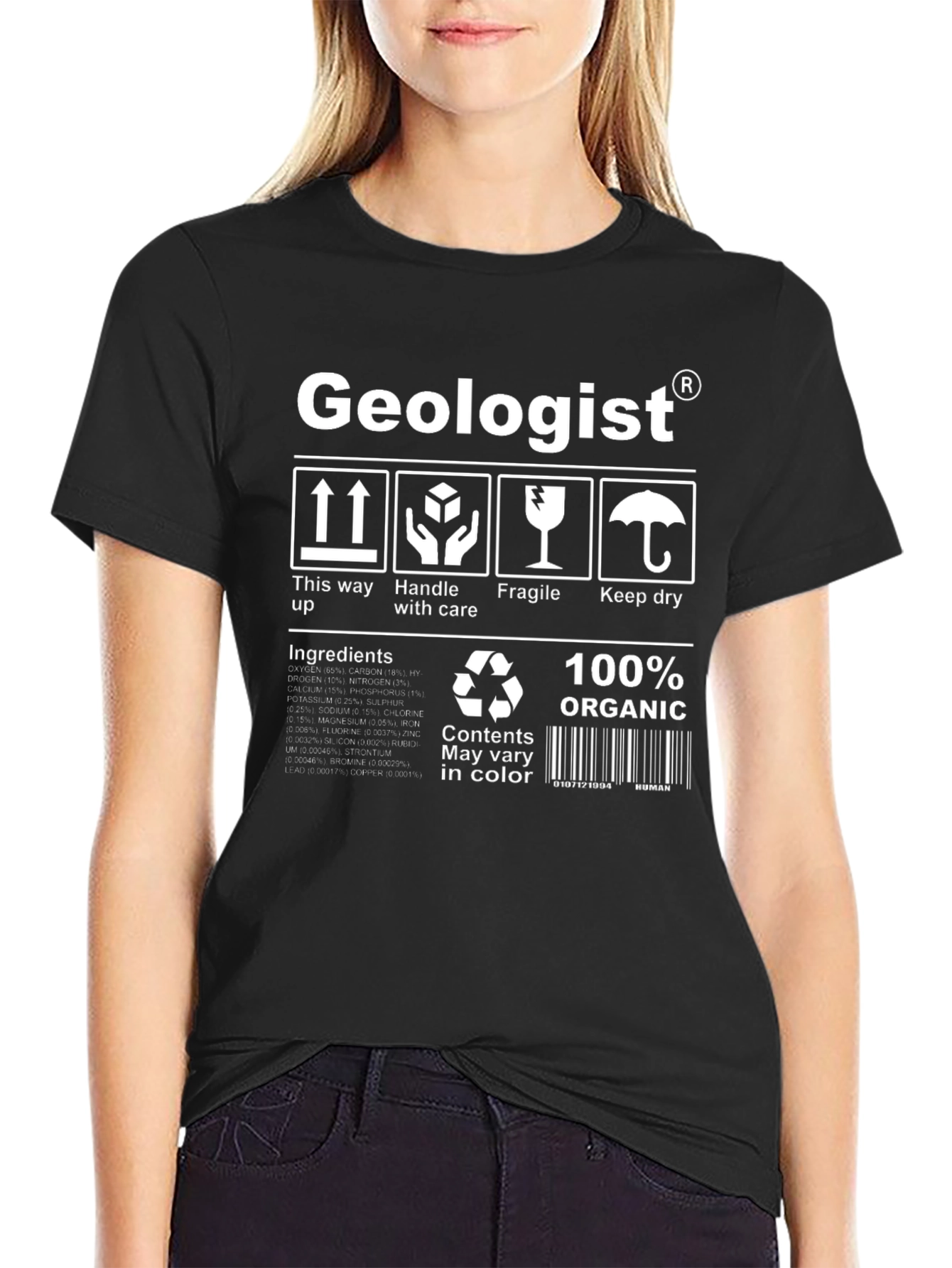 Geologist Organic Cotton T-Shirt - Funny Science Tee