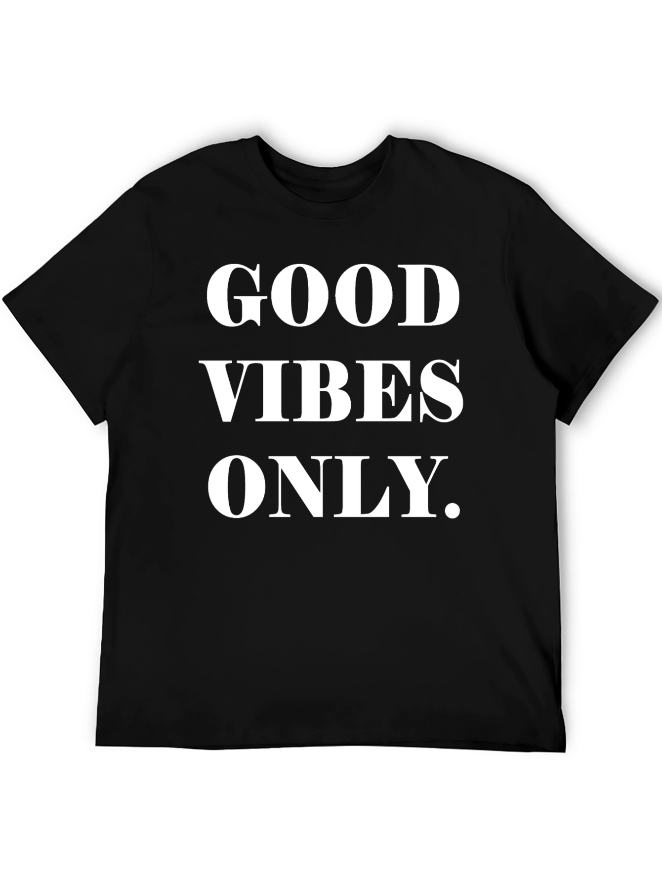 Good Vibes Only Black Graphic Tee