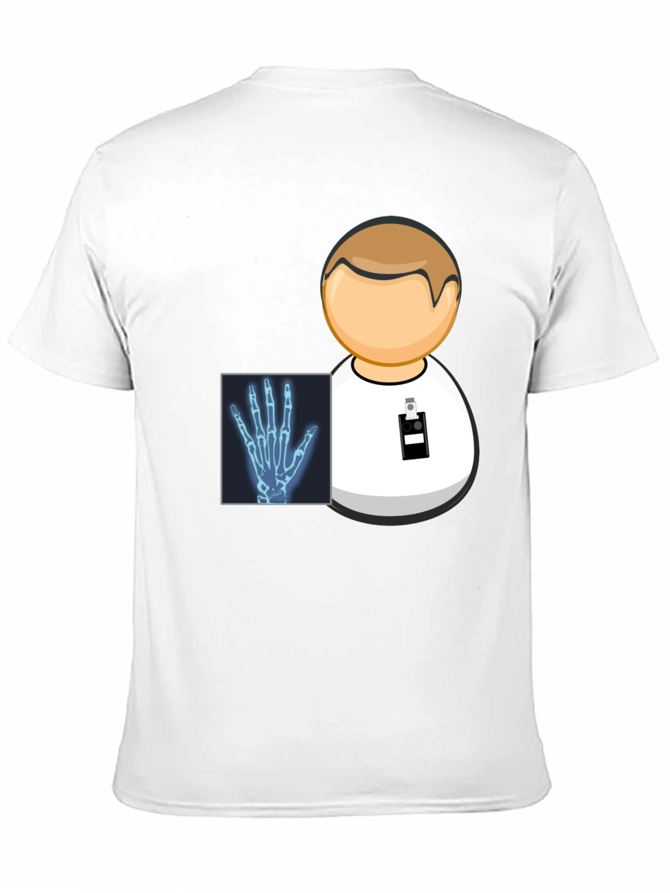Doctor X-Ray Hand Graphic Black T-Shirt