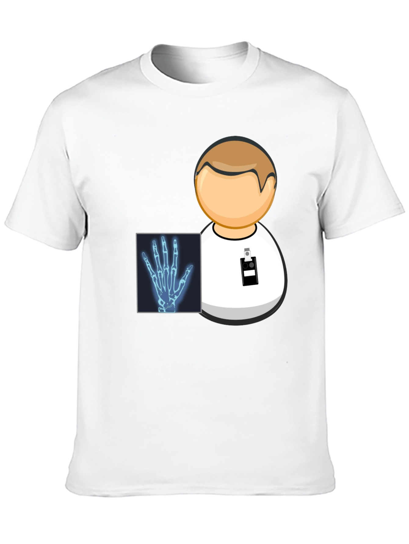 Doctor X-Ray Hand Graphic Black T-Shirt