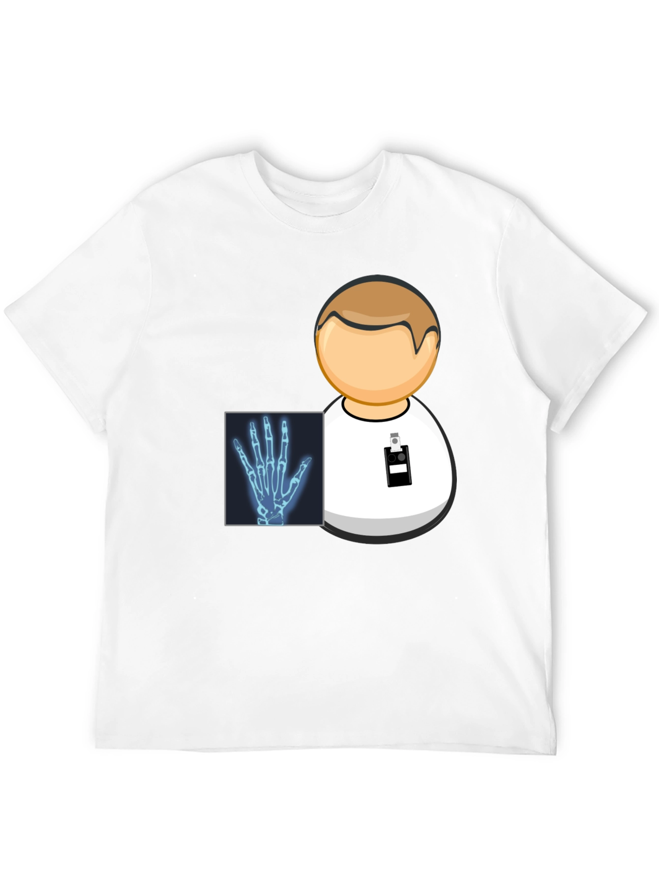 Doctor X-Ray Hand Graphic Black T-Shirt