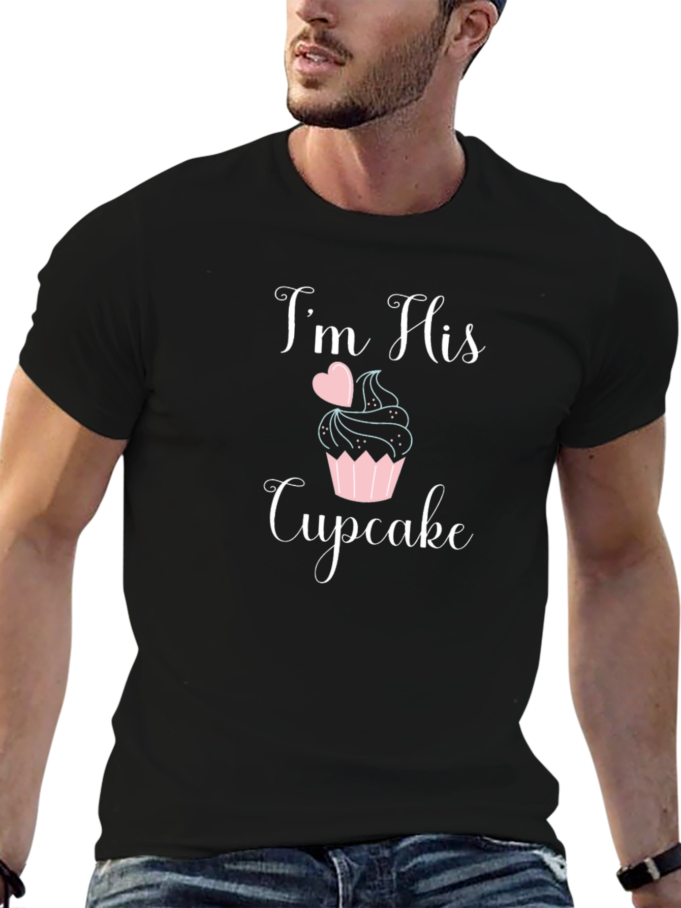 Im His Cupcake Graphic Tee - Matching Couple Shirt