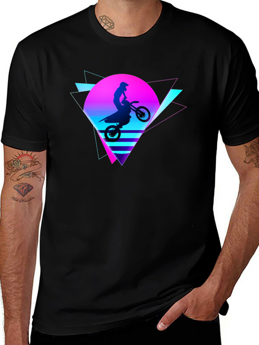 Retro Motocross T-Shirt - Vintage 80s Style
