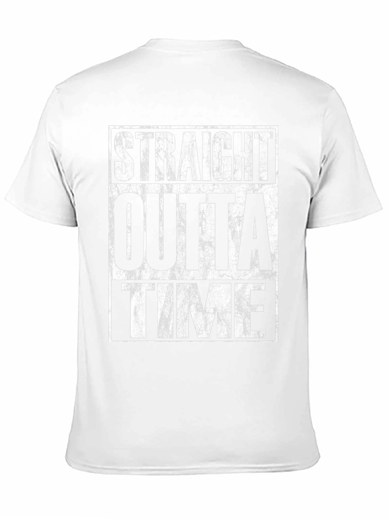 Straight Outta Time Black Graphic T-Shirt