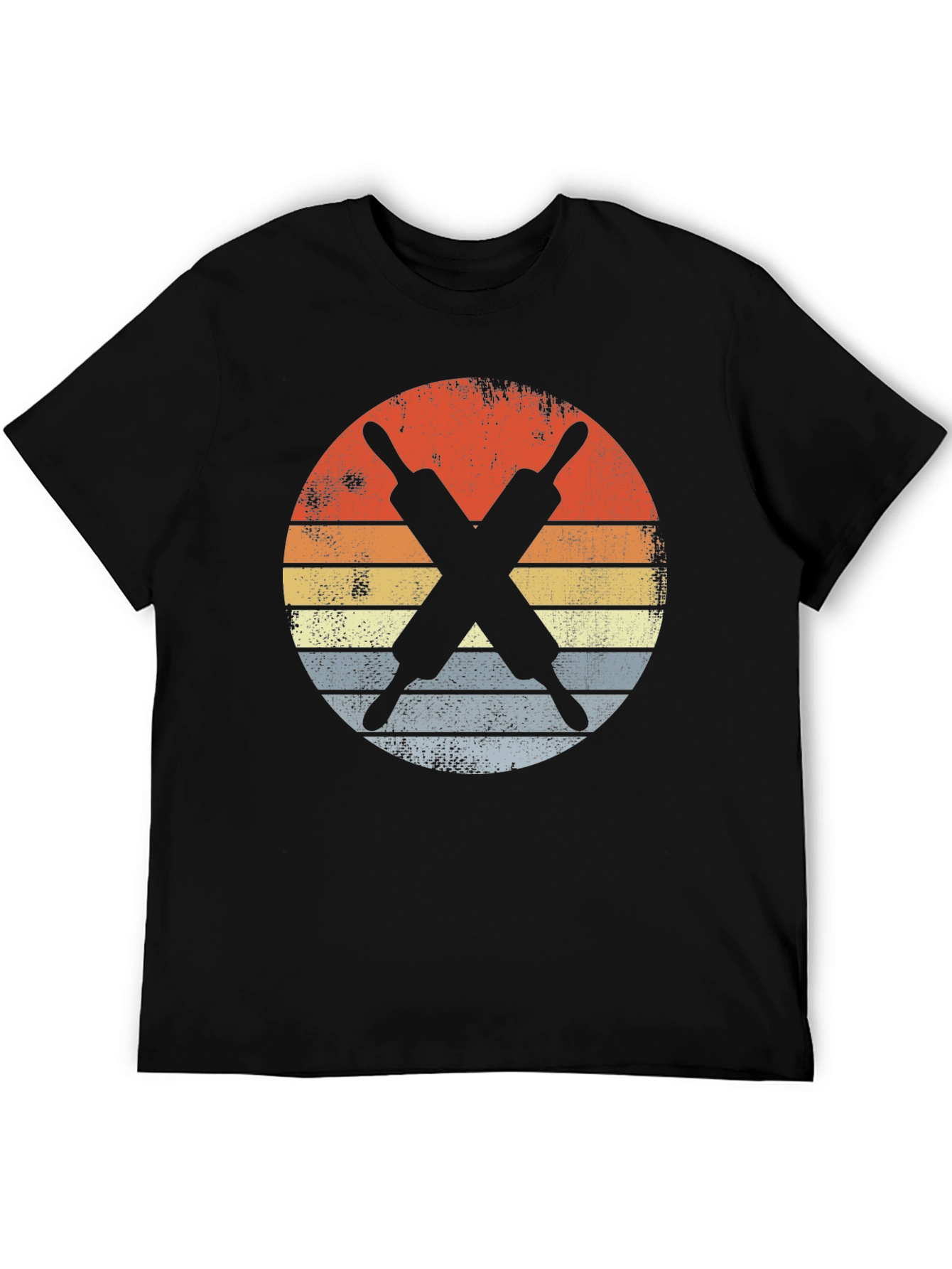 Retro Rolling Pins T-Shirt - Baker Gift