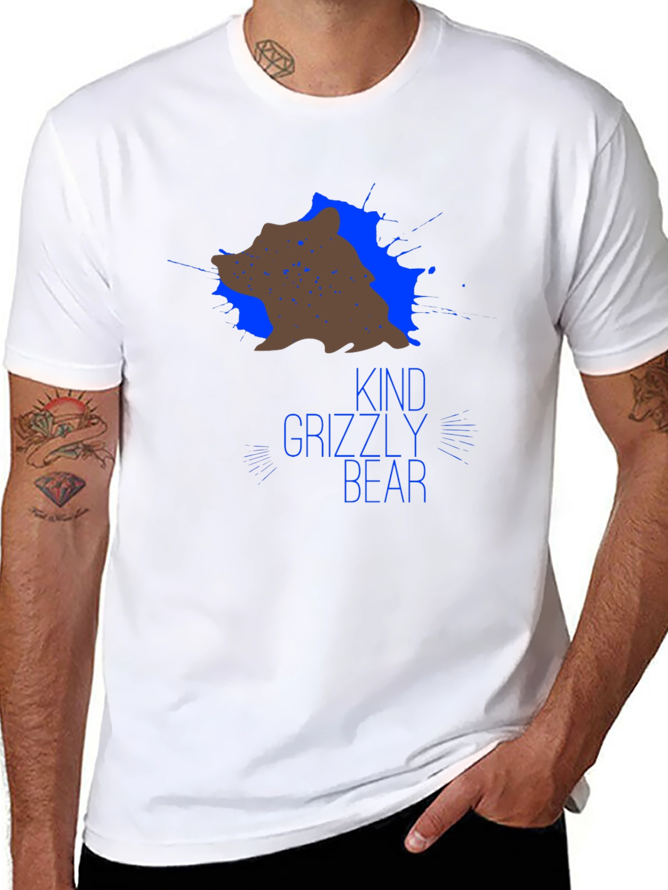 Kind Grizzly Bear T-Shirt - Unique Graphic Tee