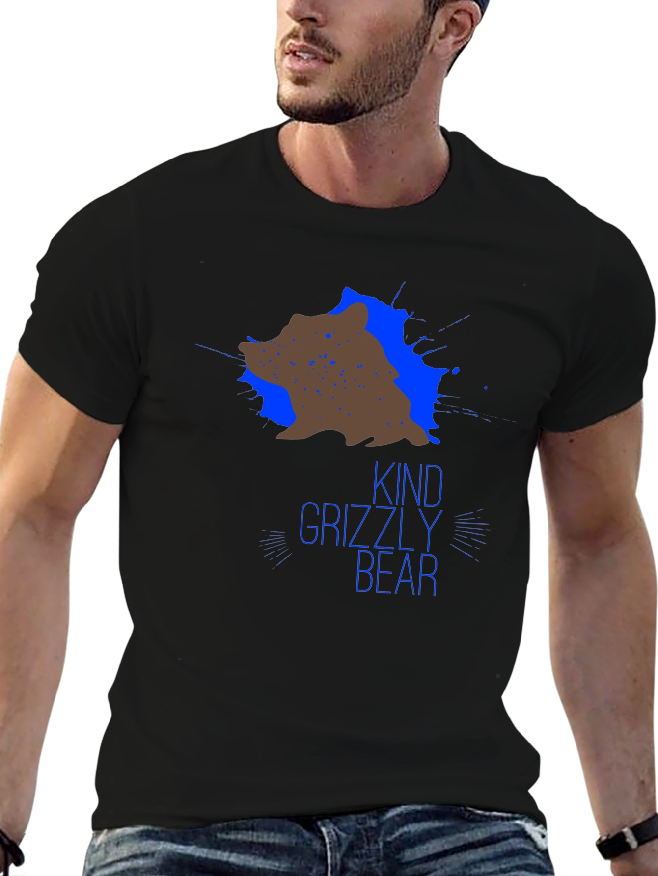 Kind Grizzly Bear T-Shirt - Unique Graphic Tee