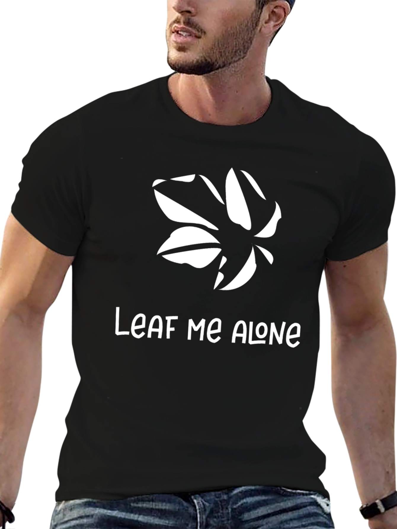 Leaf Me Alone T-Shirt - Funny Graphic Tee