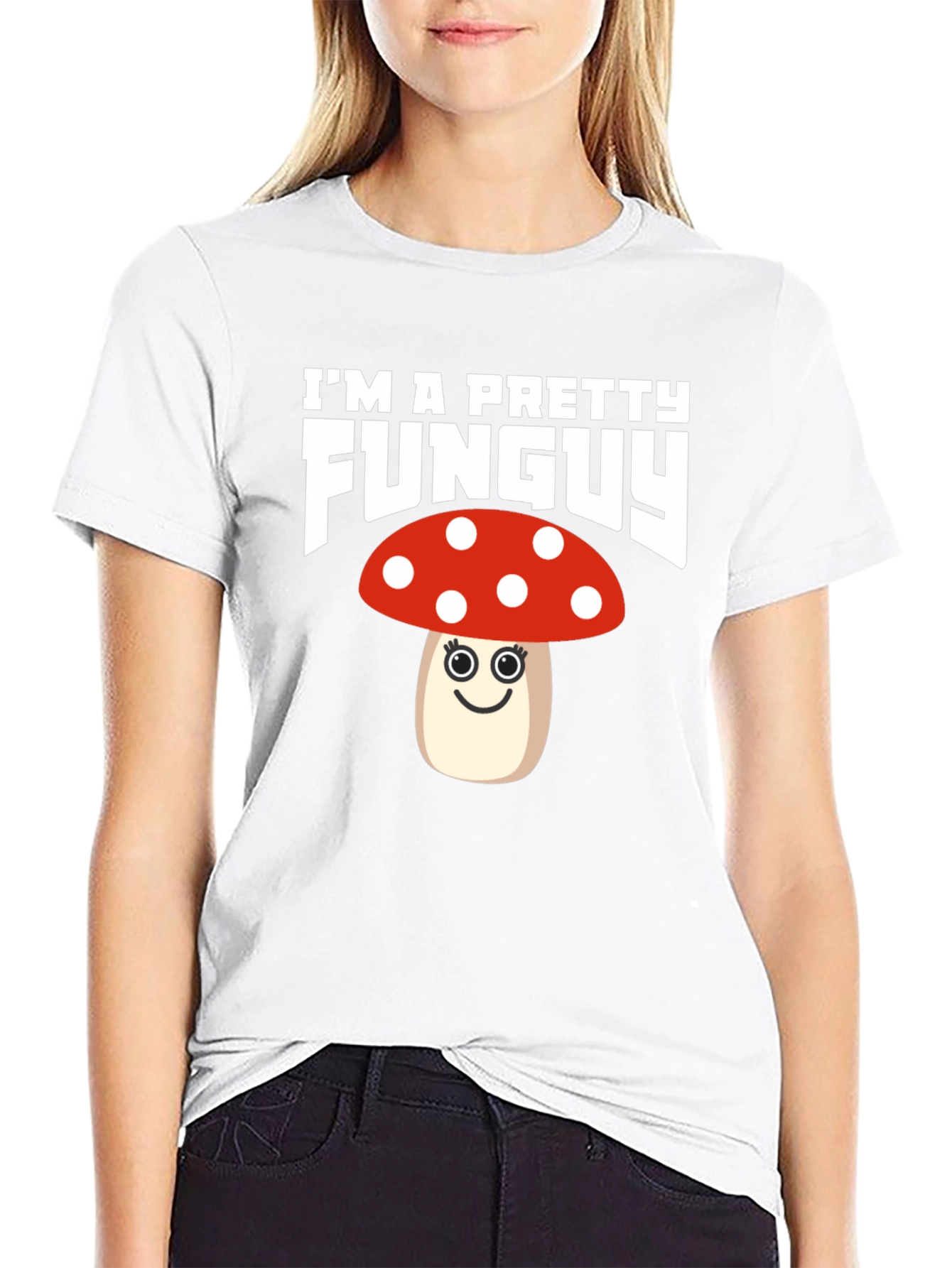 Funny Mushroom Pun T-Shirt - Im A Pretty Funguy!