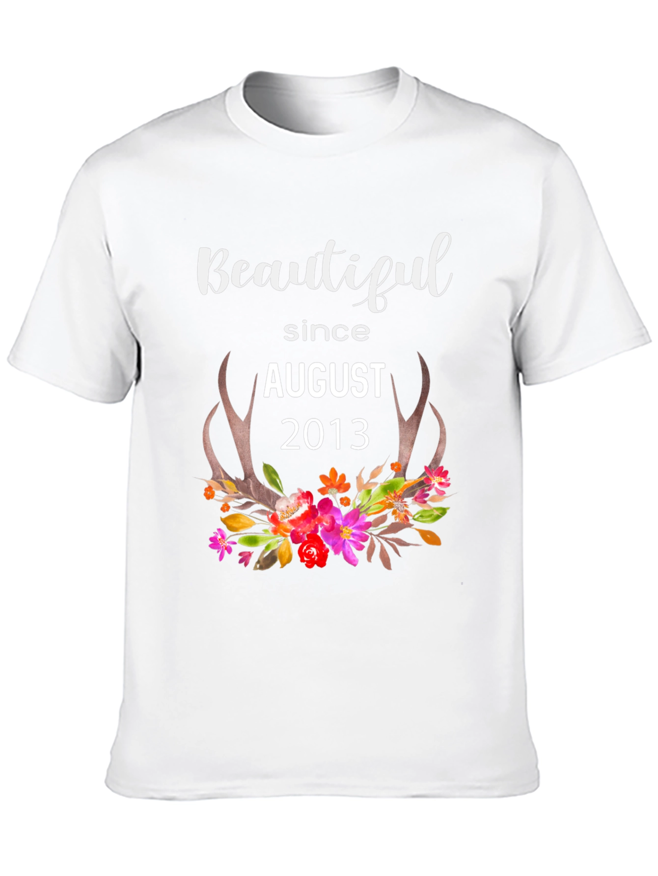 Beautiful Since August 2013 Graphic Tee