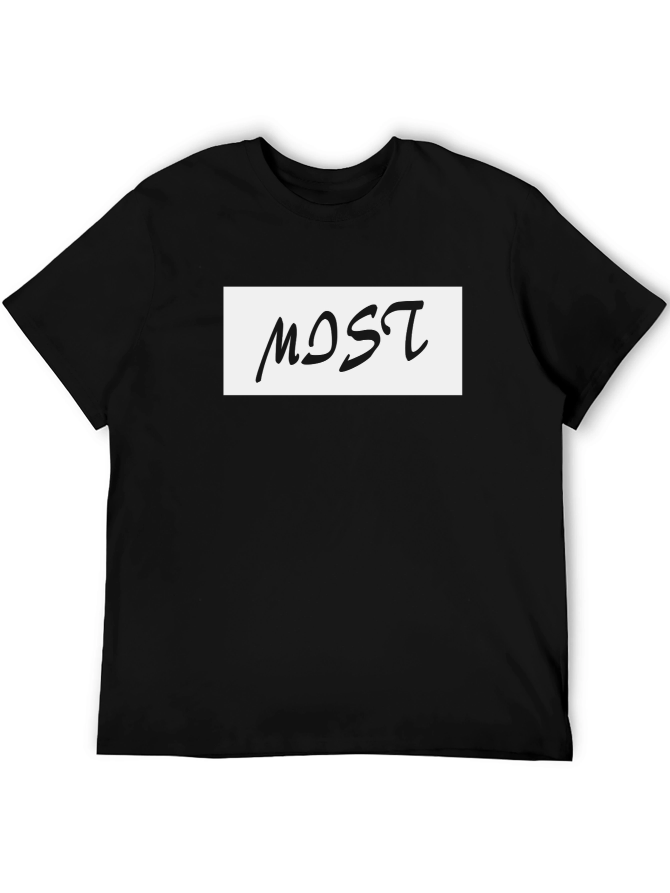 Modern Most Graphic Print Black T-Shirt