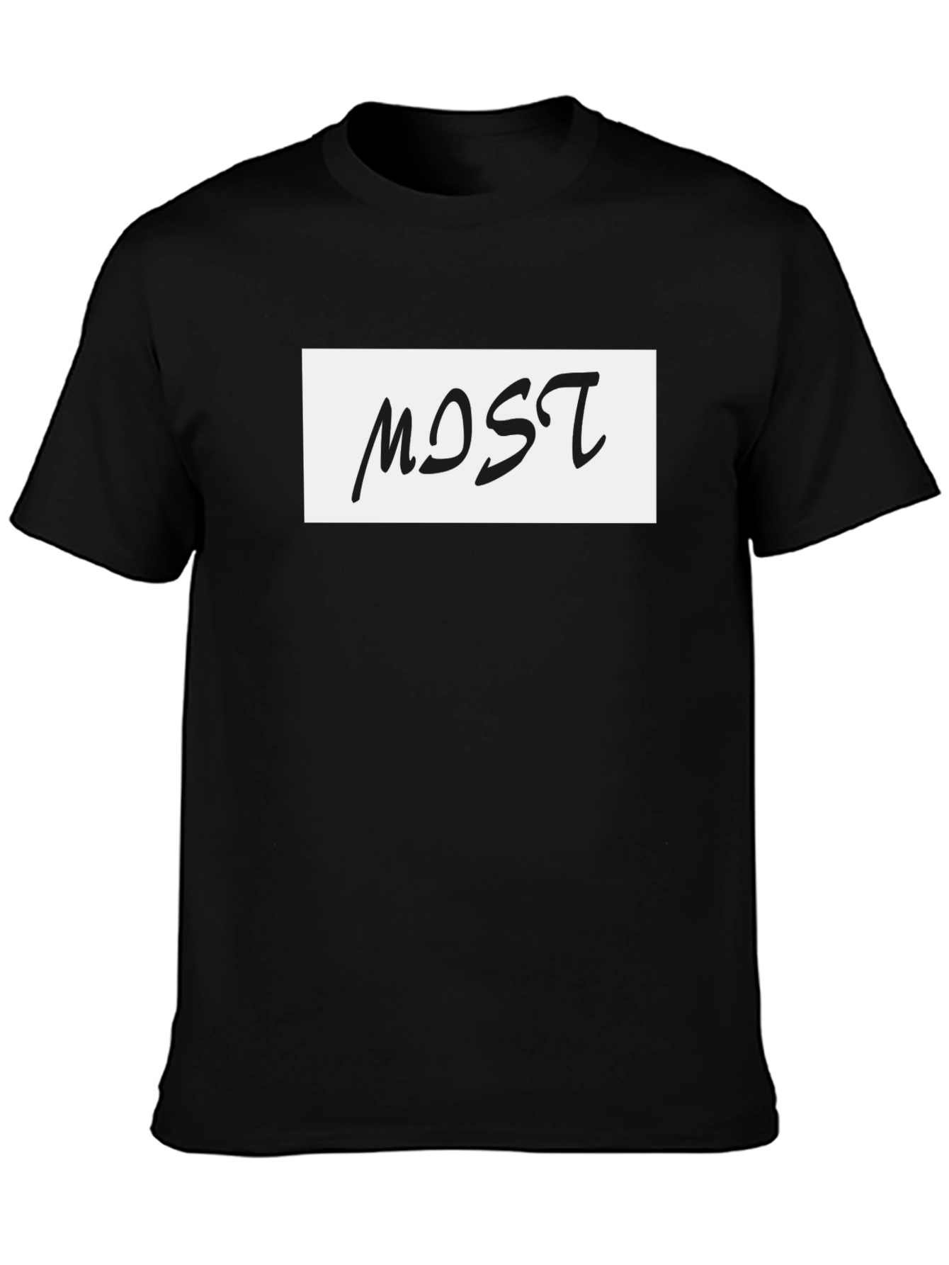 Modern Most Graphic Print Black T-Shirt