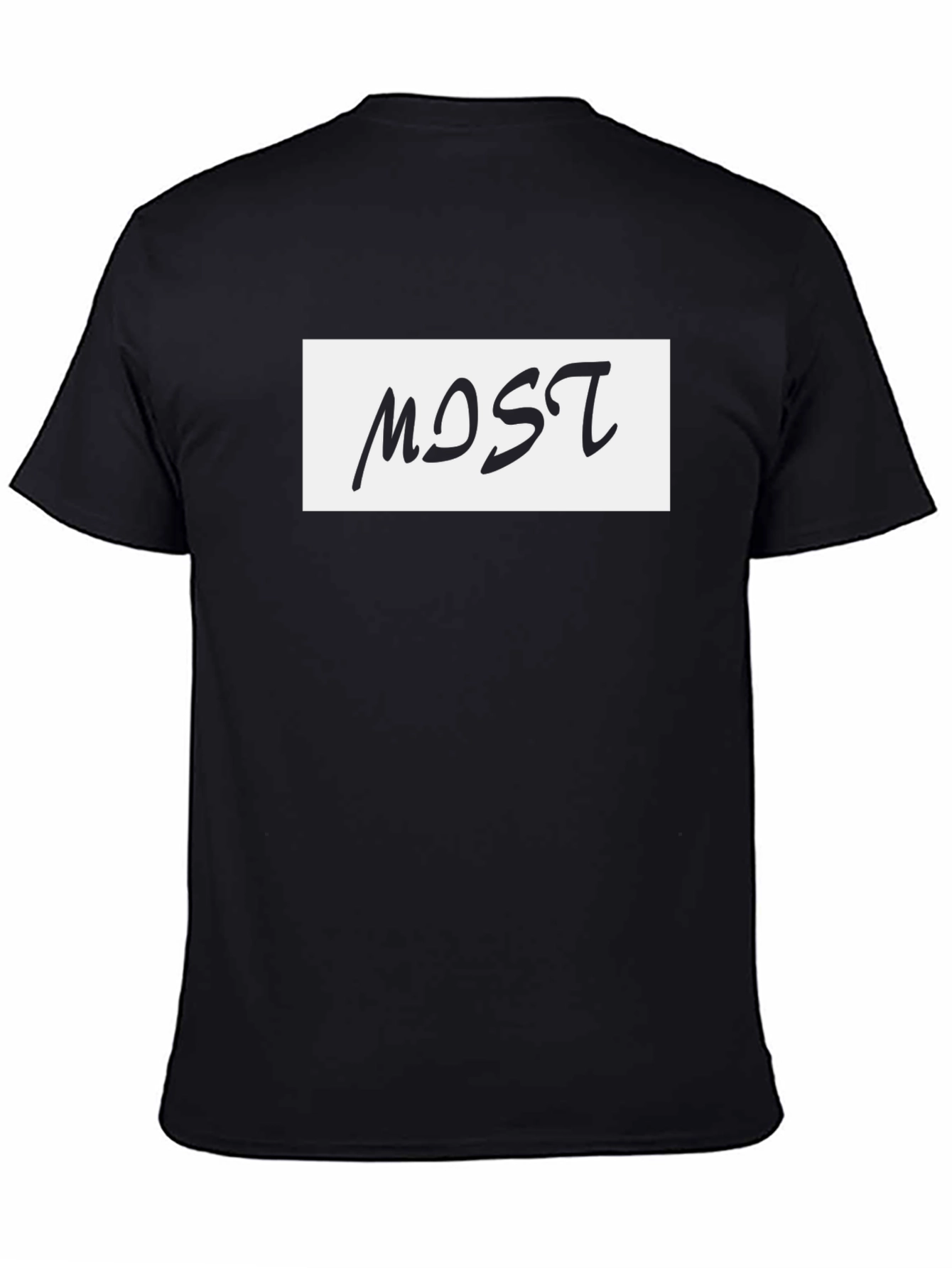 Modern Most Graphic Print Black T-Shirt