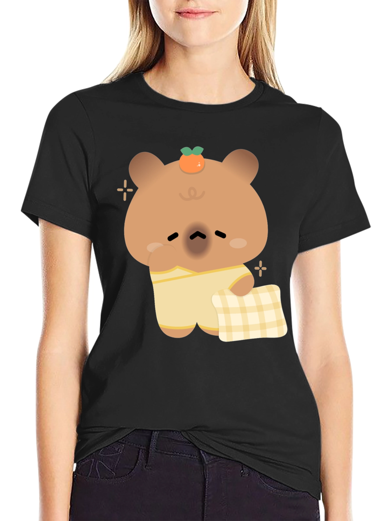 Cute Bear Pajama T-Shirt - Relaxed Sleepwear Style