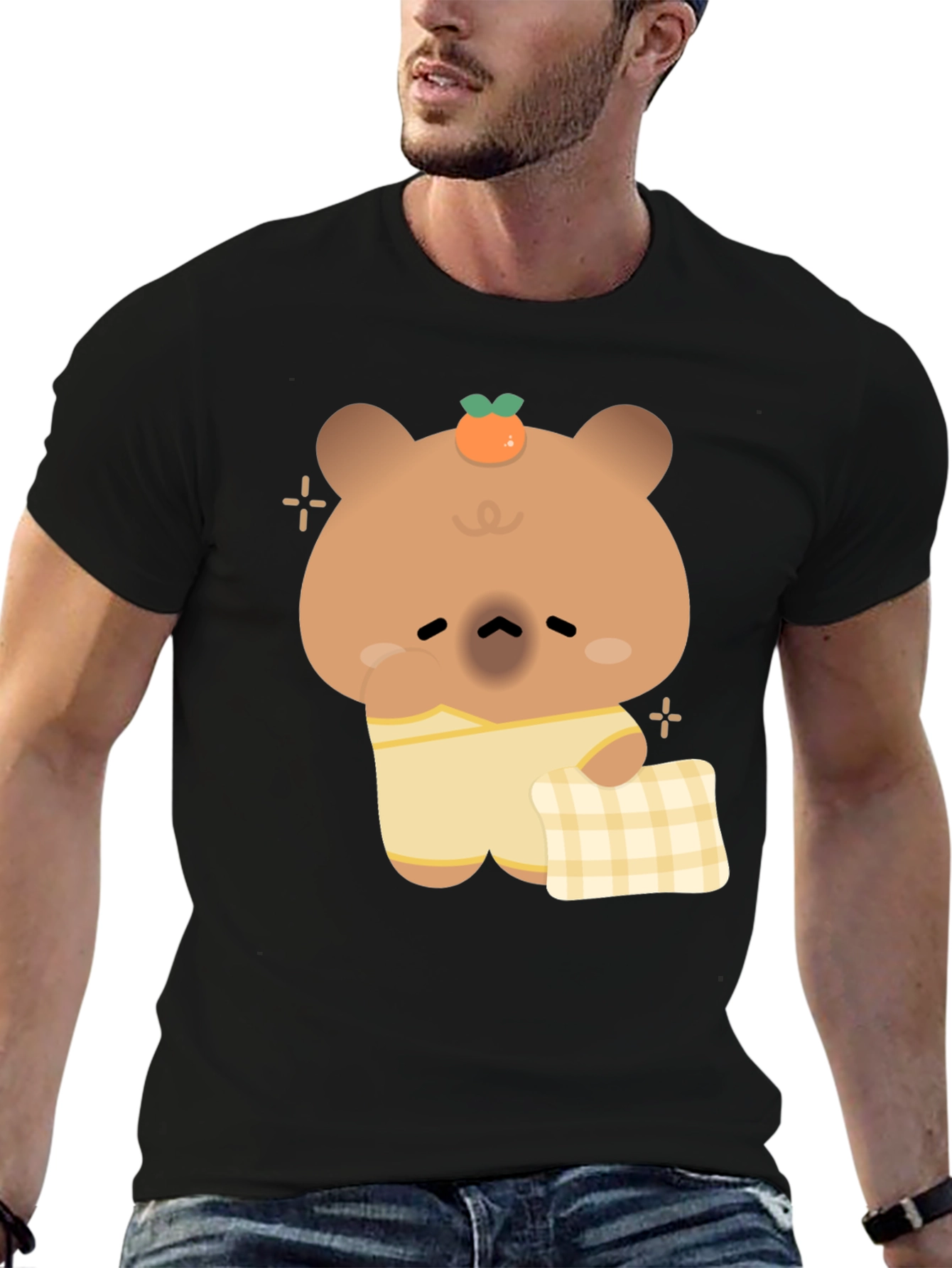 Cute Bear Pajama T-Shirt - Relaxed Sleepwear Style