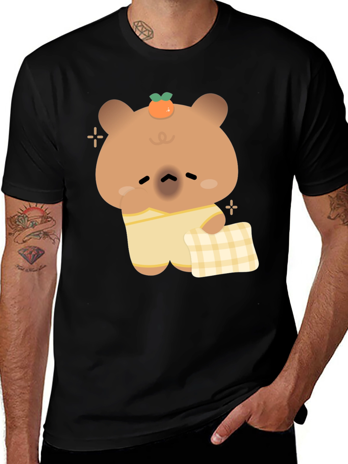 Cute Bear Pajama T-Shirt - Relaxed Sleepwear Style