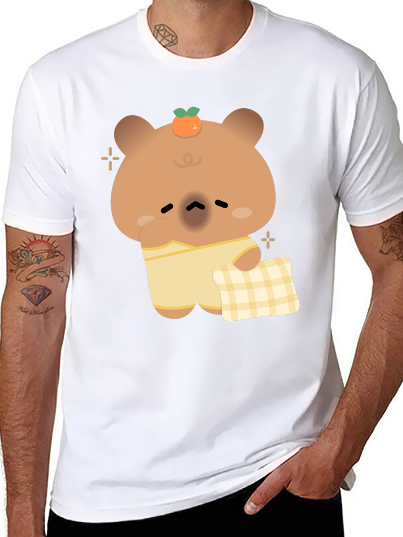 Cute Bear Pajama T-Shirt - Relaxed Sleepwear Style