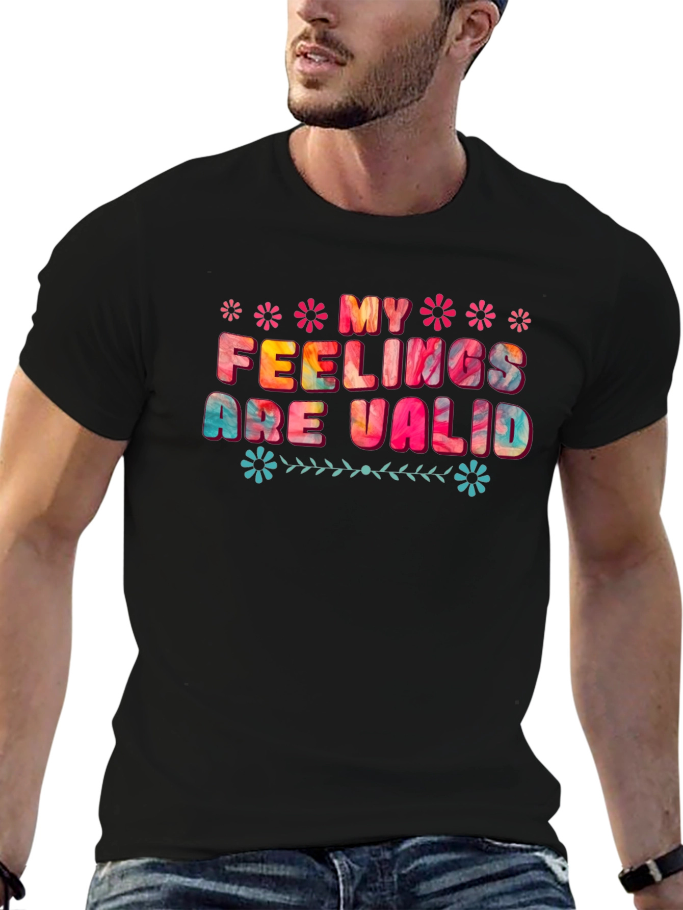 My Feelings Are Valid Graphic Tee - Black