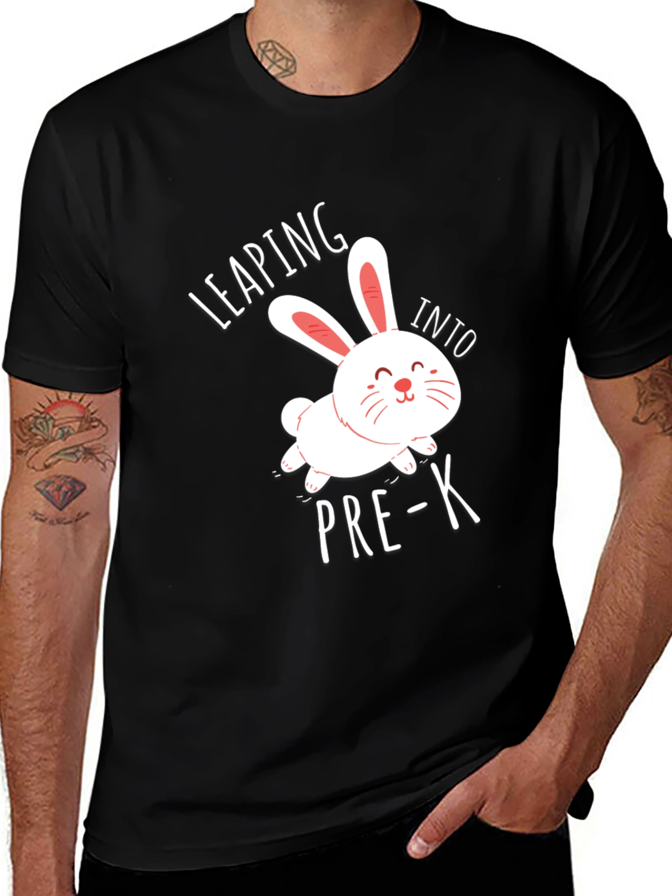 Leaping into Pre-K Bunny T-Shirt