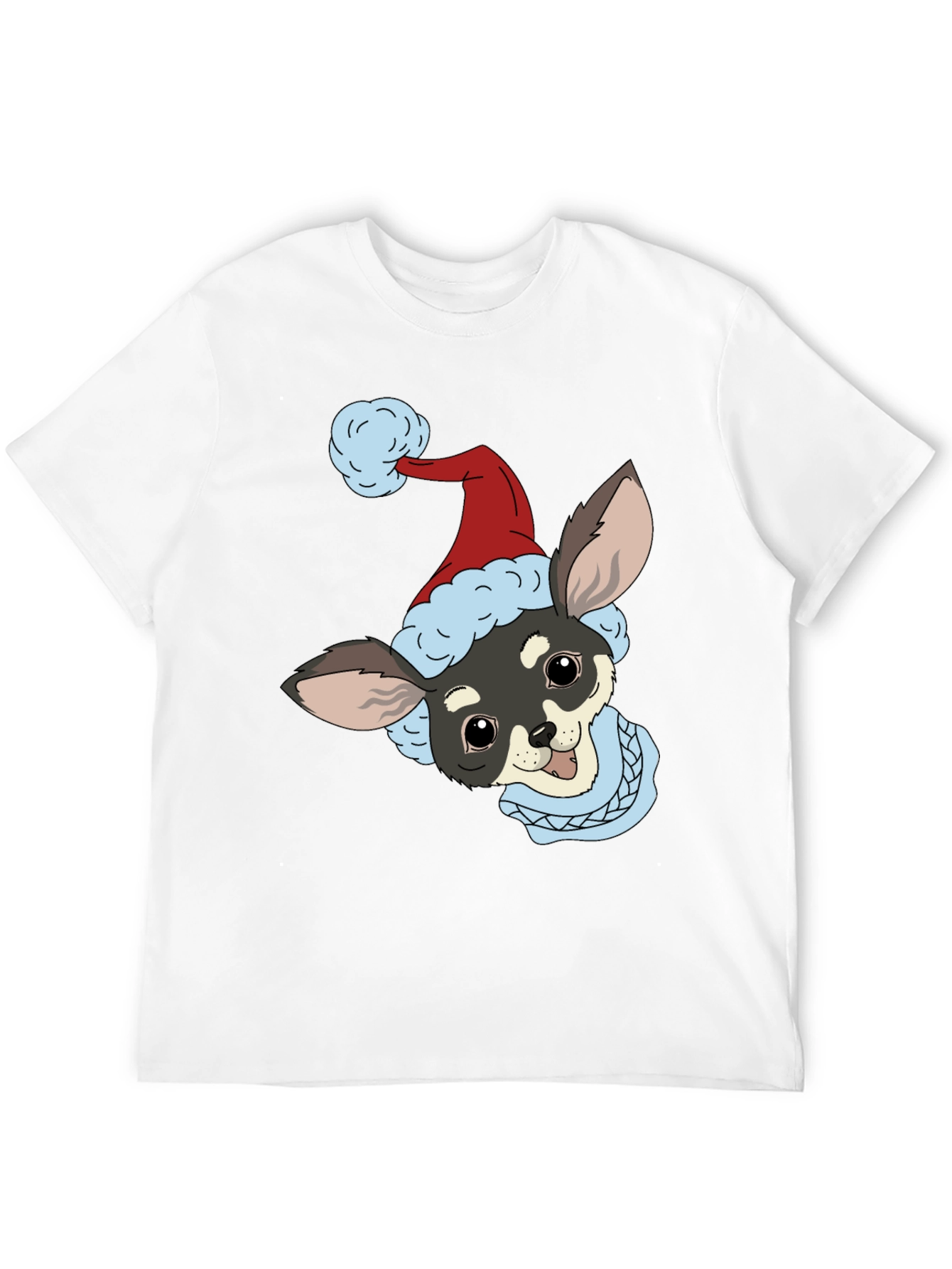 Christmas Dog Graphic Tee - Holiday Style