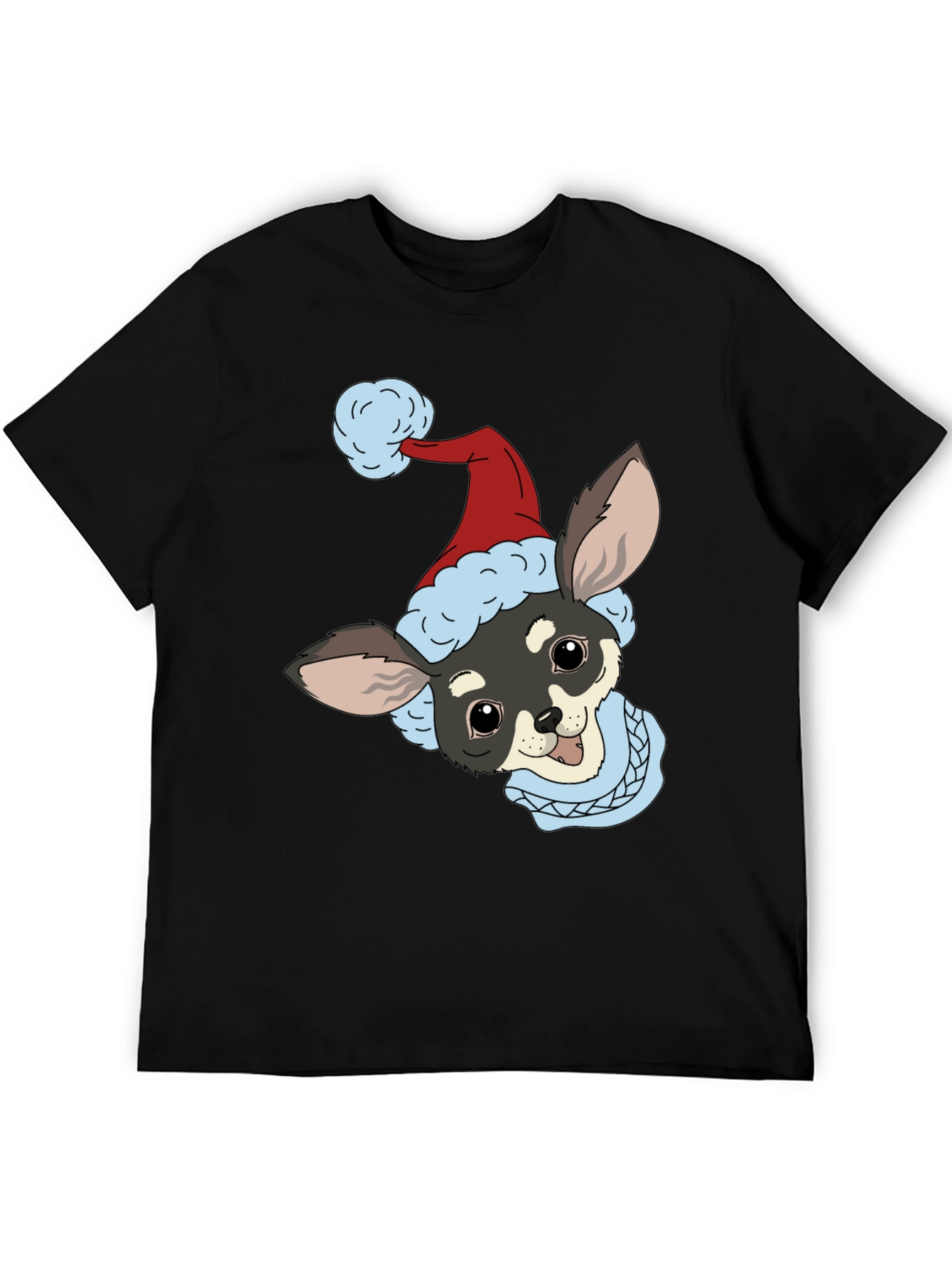 Christmas Dog Graphic Tee - Holiday Style