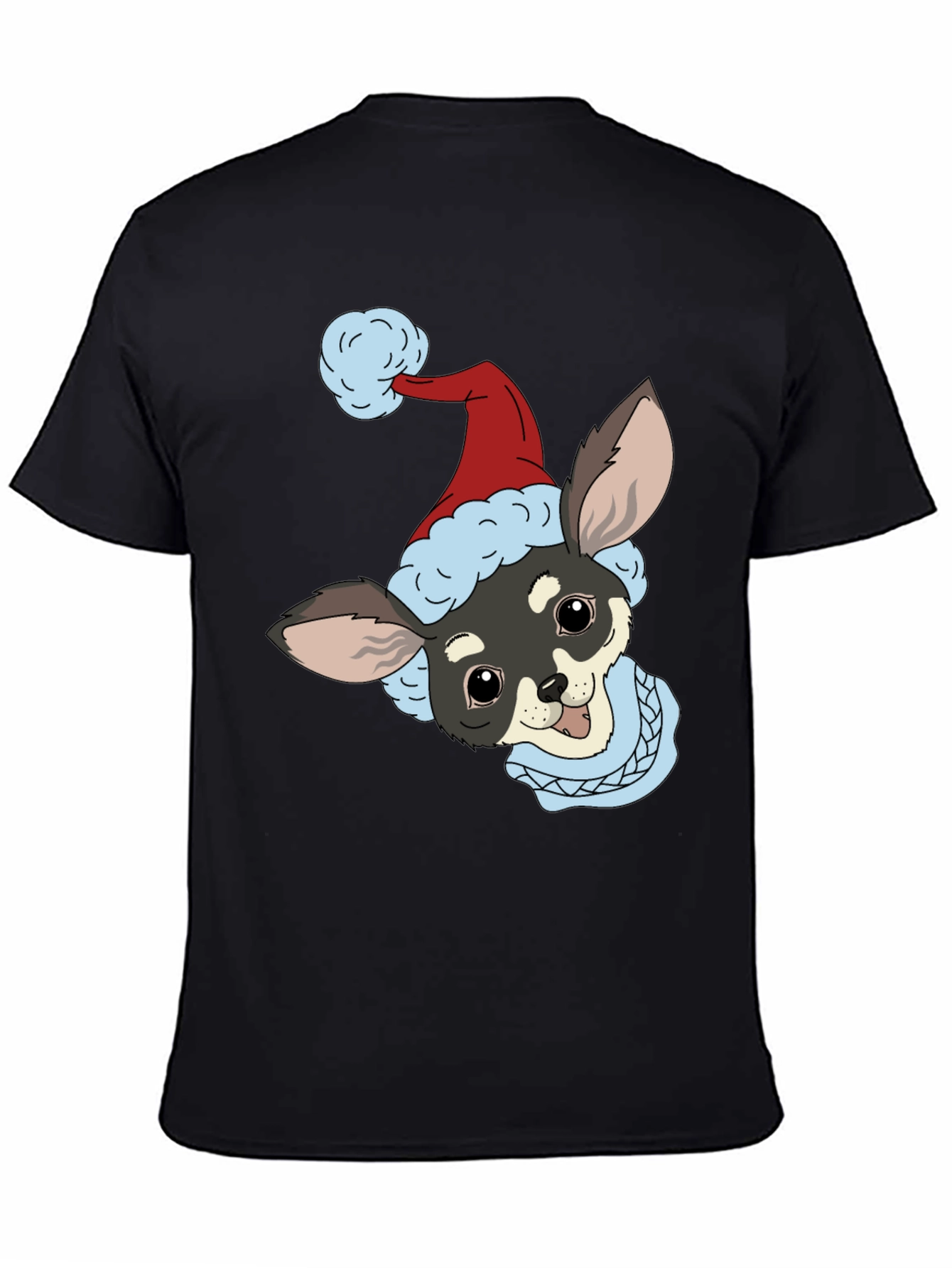 Christmas Dog Graphic Tee - Holiday Style