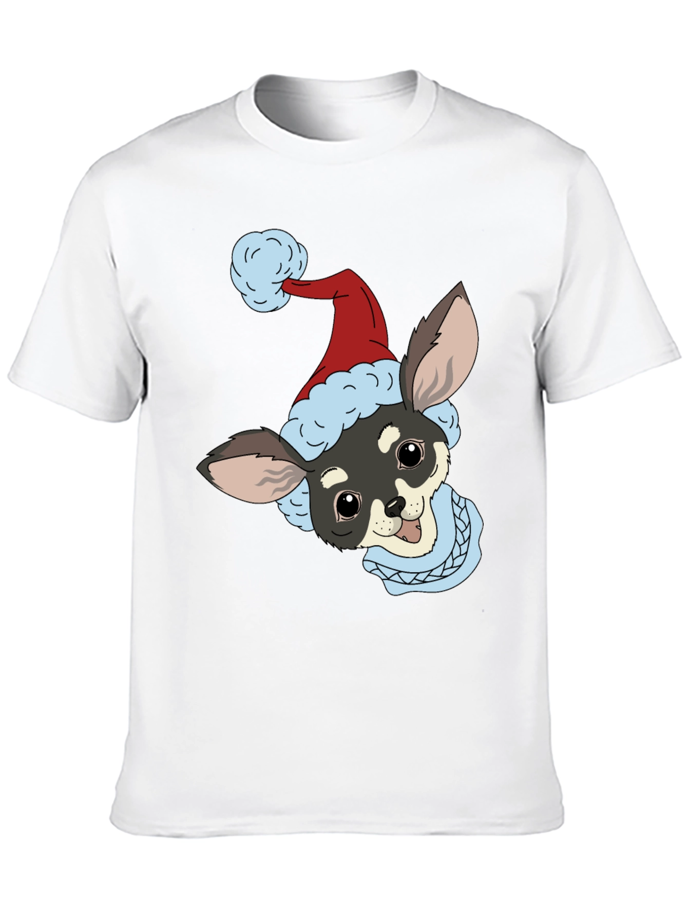 Christmas Dog Graphic Tee - Holiday Style
