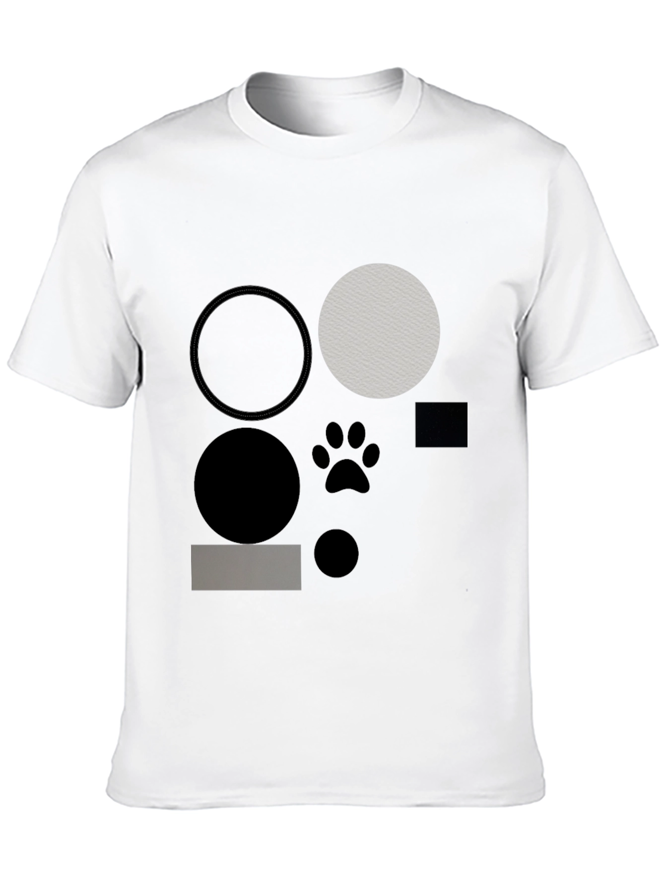 Abstract Geometric Graphic Print Tee