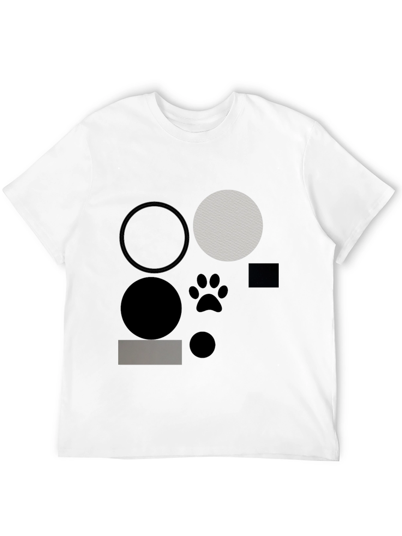 Abstract Geometric Graphic Print Tee