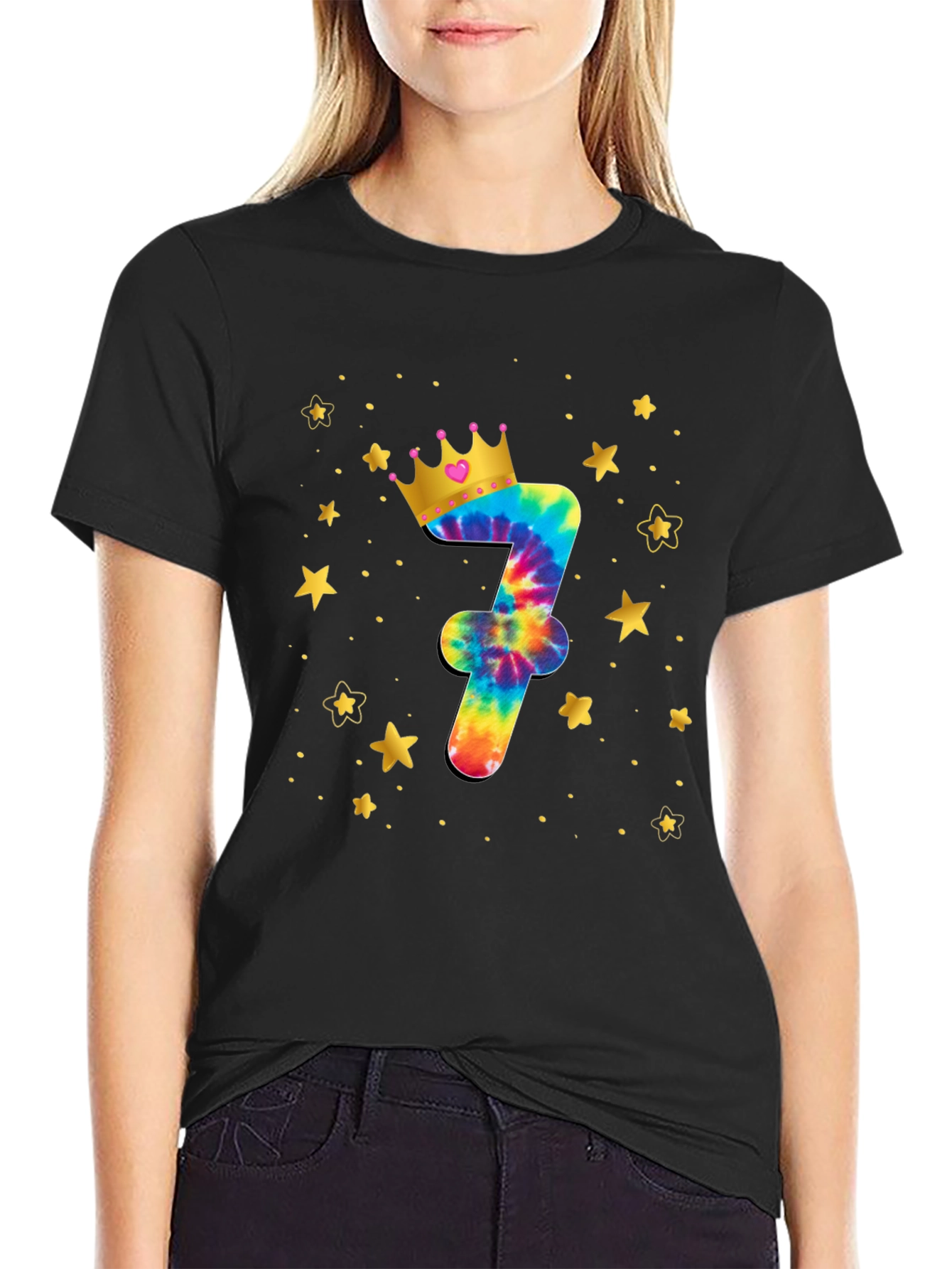 Birthday Tie-Dye Number 7 T-Shirt