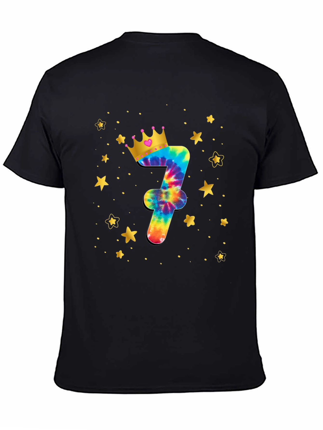 Birthday Tie-Dye Number 7 T-Shirt