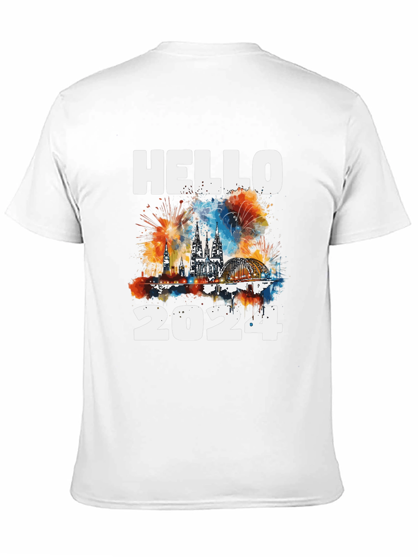 Hello 2024 Cologne Skyline T-Shirt