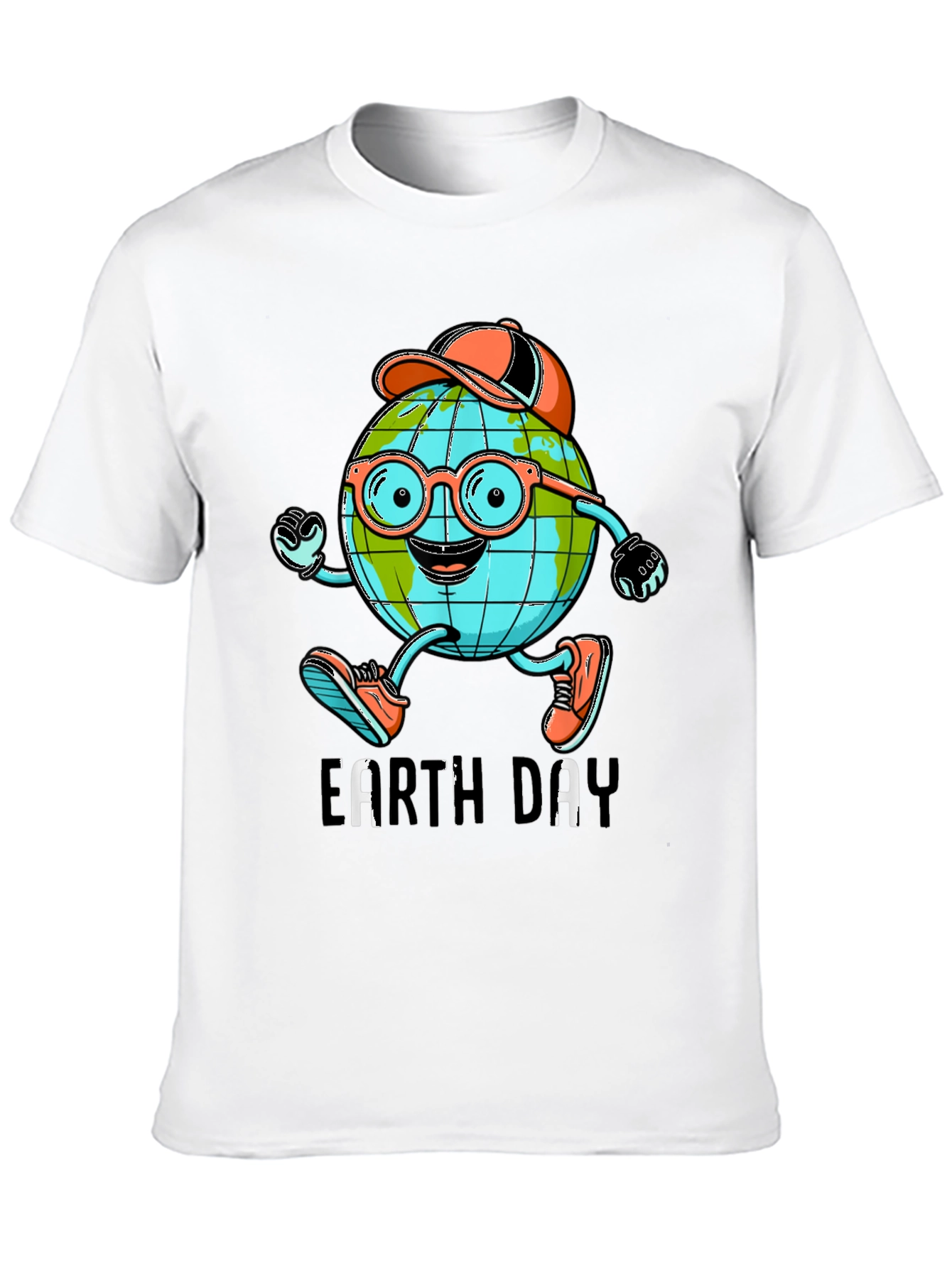 Earth Day Cartoon Globe T-Shirt
