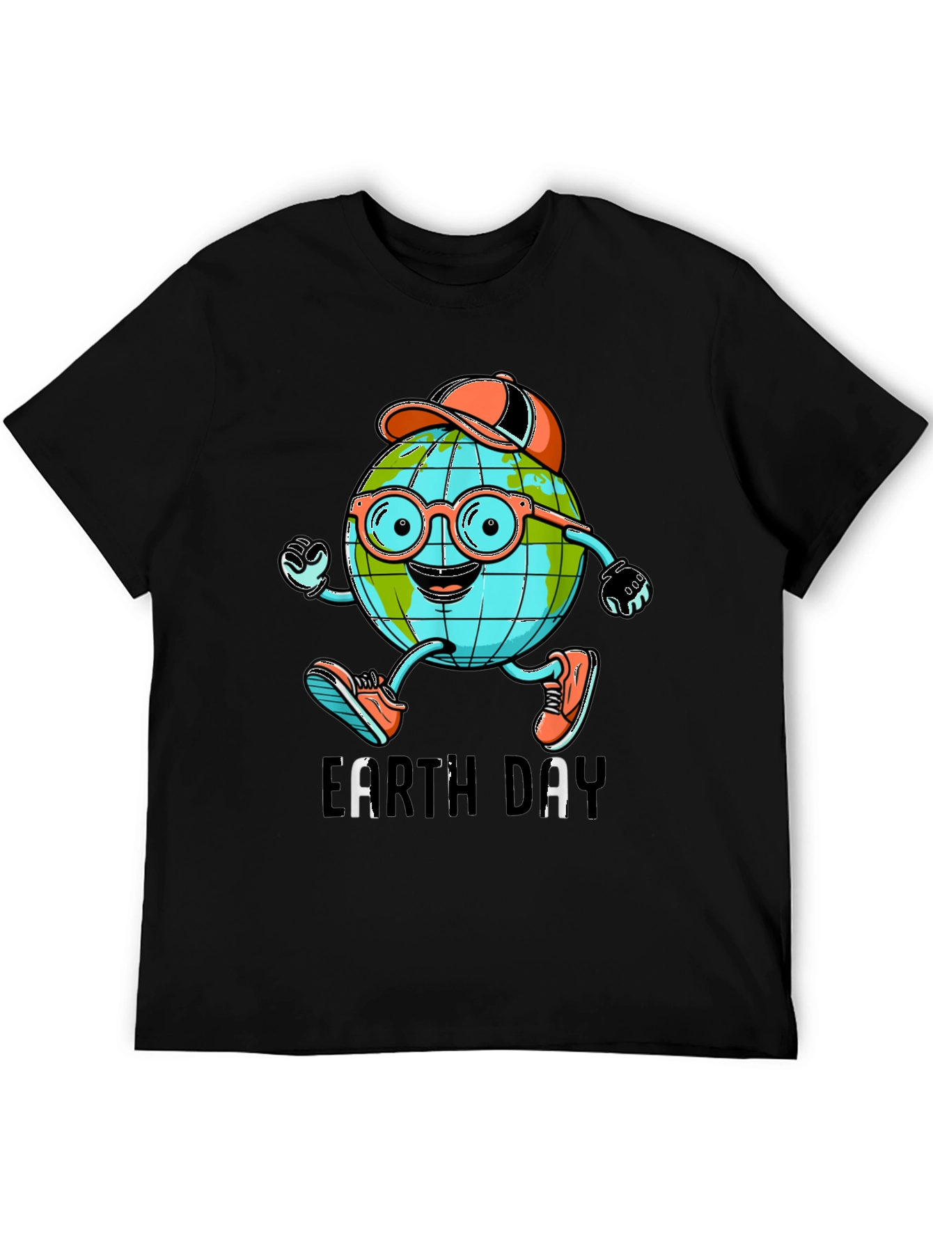 Earth Day Cartoon Globe T-Shirt