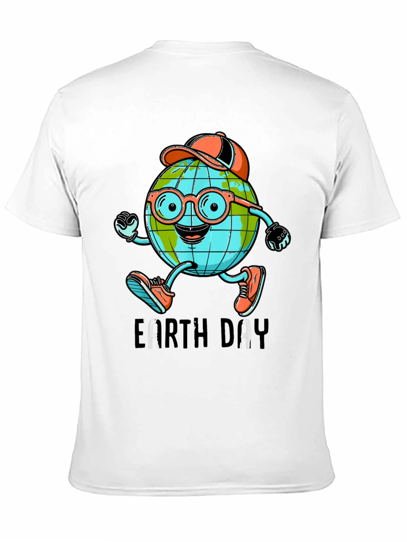 Earth Day Cartoon Globe T-Shirt