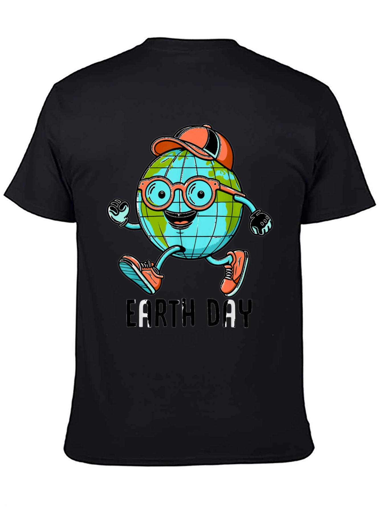 Earth Day Cartoon Globe T-Shirt