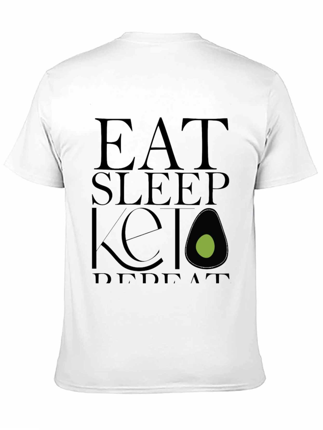 Eat Sleep Keto Repeat Black T-Shirt